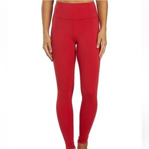 GIRLFRIEND COLLECTIVE Womens High Rise Compressive Red Leggings Full Length Sz L